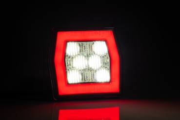 LED Rückfahrleuchte + Standlicht (2 Funktionen) + Kabel beleuchtet